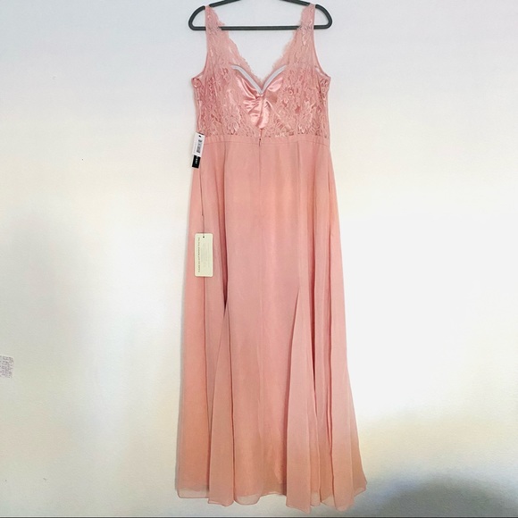 WEDDINGTON WAY by Adrianna Papell Mila Rose Blushing Rose Dress Sz 18 - Picture 15 of 16